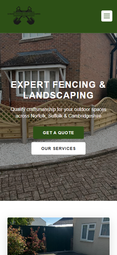 S.Payne Fencing and Landscapes Iphone View